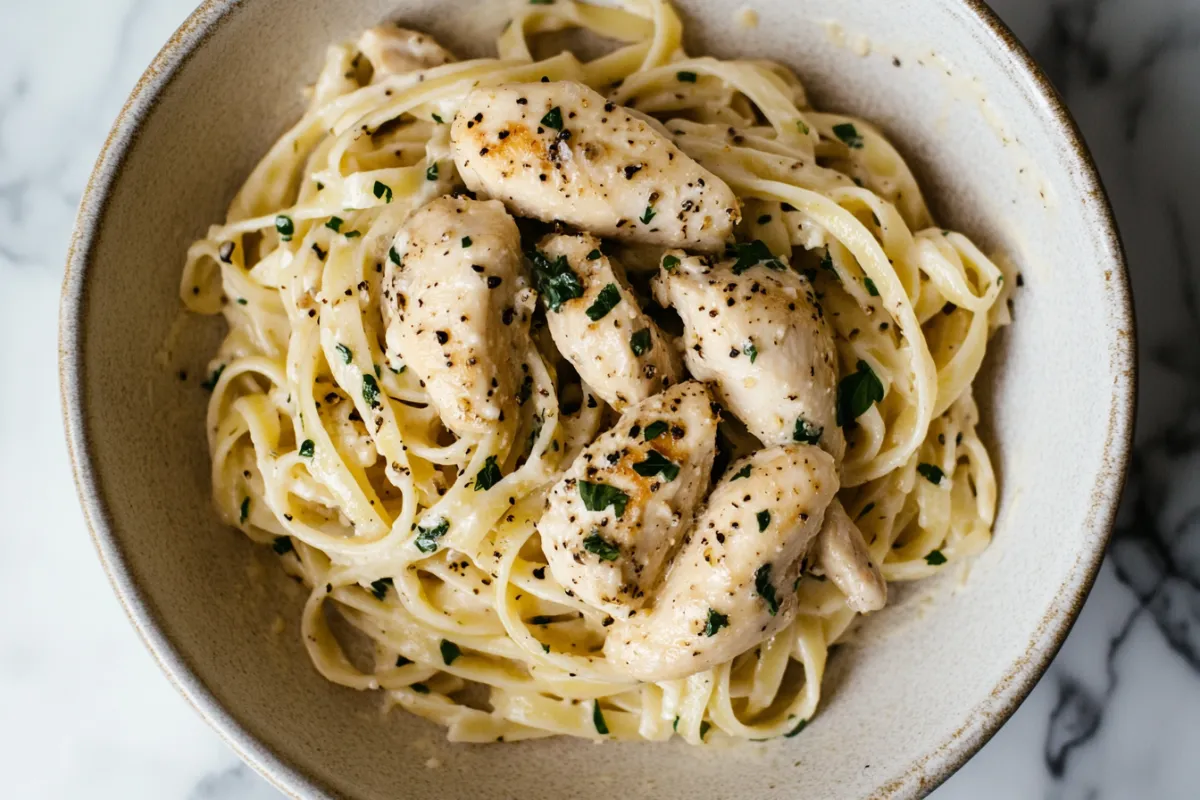 garlic parmesan chicken pasta