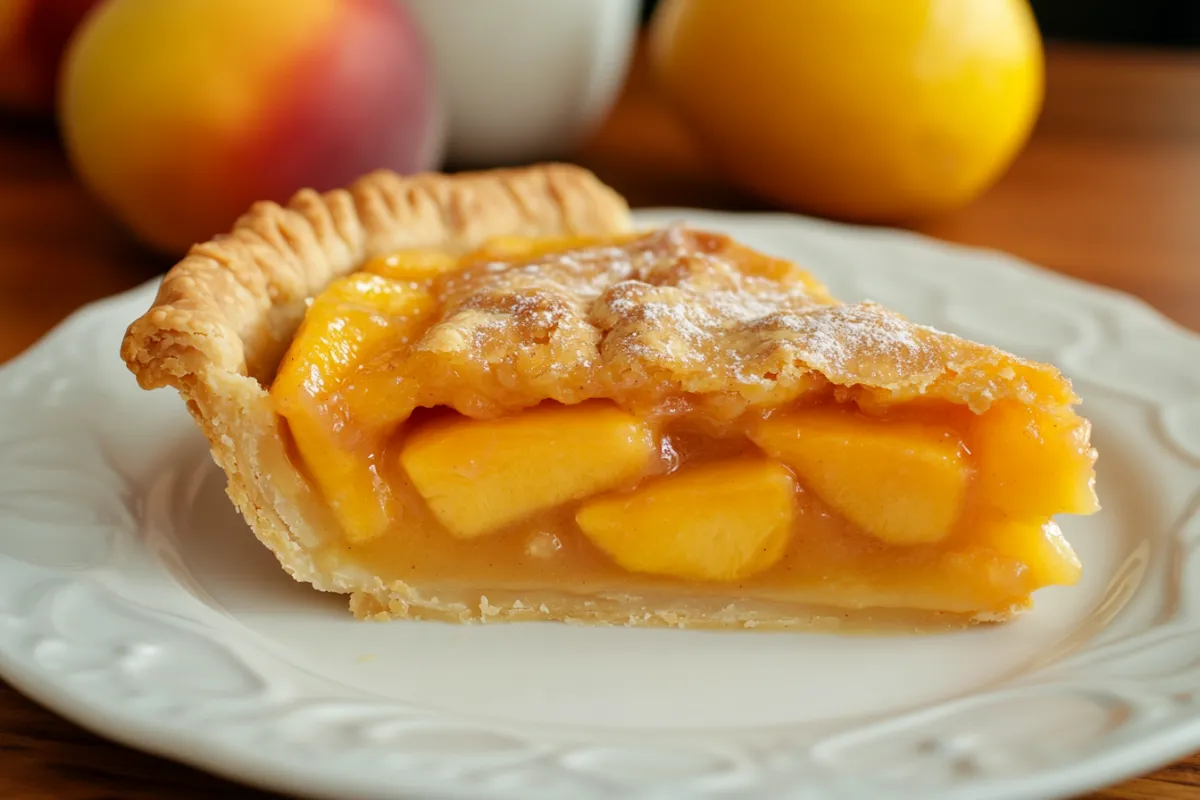 Canned Peach Pie